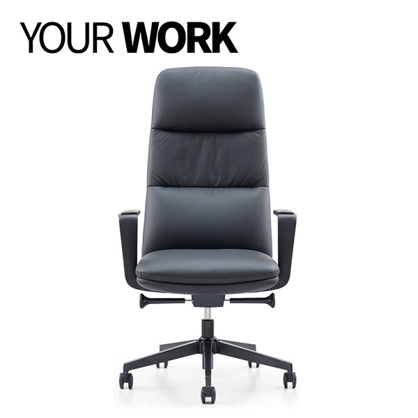 Black Leather Desk Chair